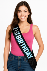 Light-Up "Finally 21" Birthday Sash